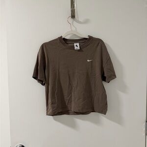 Nike Earthy Brown Cotton Tee